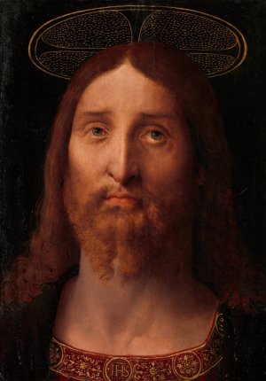 Head of Christ by Fernando Yanez De La Almedina Oil Painting