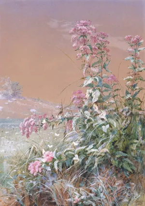 Untitled by Fidelia Bridges Oil Painting