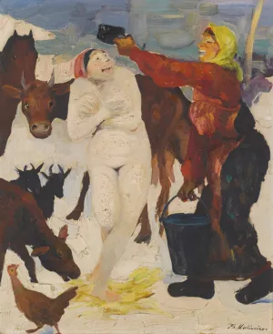 Country Ablutions by Filipp Malyavin Oil Painting