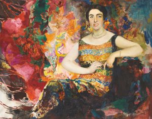 Portrait Of A Lady by Filipp Malyavin Oil Painting