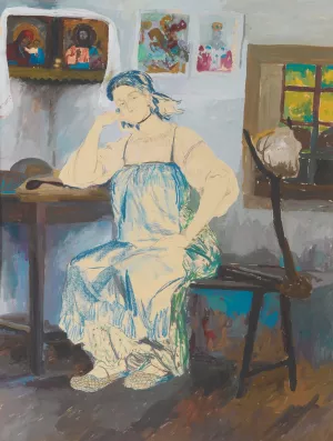 Seated Woman In An Interior by Filipp Malyavin Oil Painting