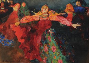 The Dance by Filipp Malyavin Oil Painting