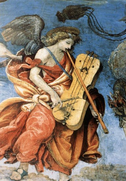 Assumption and Annunciation Detail by Filippino Lippi - Hand-Painted Oil Painting Reproduction