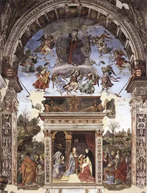 Assumption and Annunciation Oil painting by Filippino Lippi