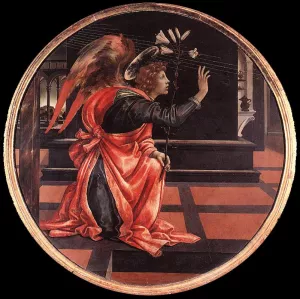 Gabriel from the Annunciation by Filippino Lippi - Oil Painting Reproduction