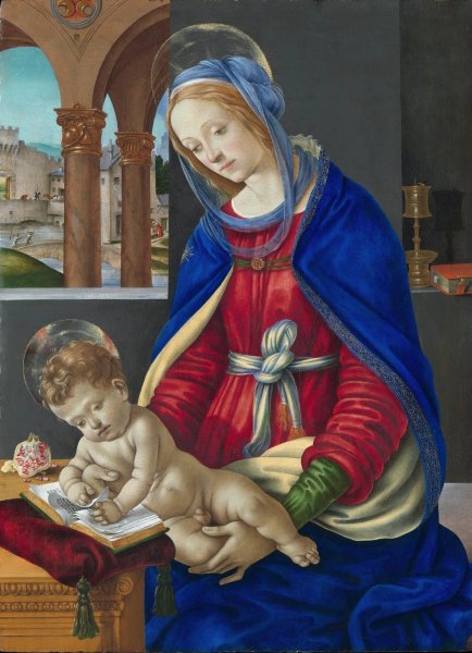 Madonna and Child  by Filippino Lippi - Hand-Painted Oil Painting Reproduction