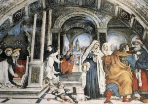 Miracle of St Thomas Aquinas by Filippino Lippi - Oil Painting Reproduction