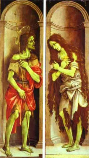 St. John the Baptist. Mary Magdalene by Filippino Lippi - Oil Painting Reproduction