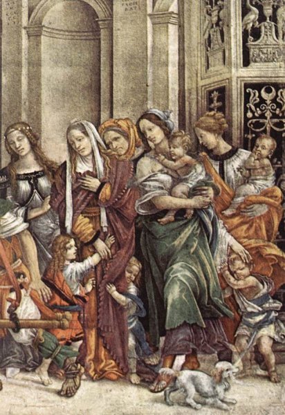 St John the Evangelist Resuscitating Druisana Detail by Filippino Lippi - Hand-Painted Oil Painting Reproduction