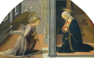 The Annunciation by Filippino Lippi Oil Painting