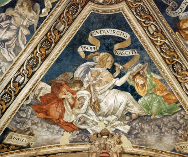 The Delphic Sibyl by Filippino Lippi - Hand-Painted Oil Painting Reproduction