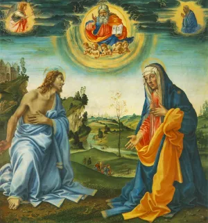 The Intervention of Christ and Mary by Filippino Lippi - Oil Painting Reproduction