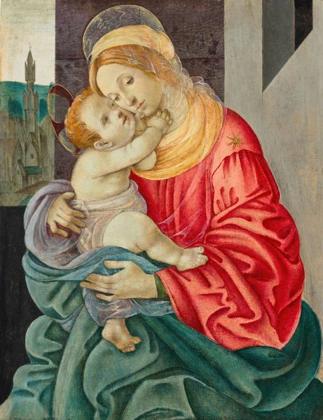 The Madonna and Child by Filippino Lippi - Hand-Painted Oil Painting Reproduction