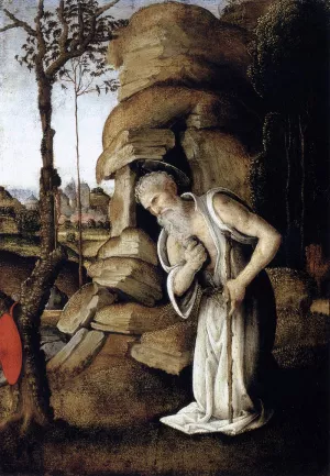 The Penitent St Jerome painting by Filippino Lippi