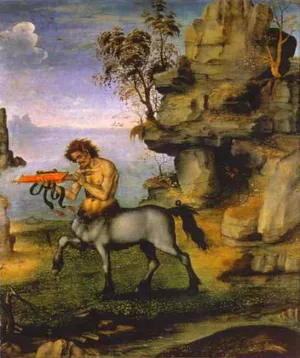 The Wounded Centaur by Filippino Lippi Oil Painting
