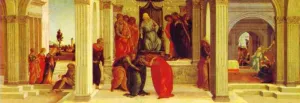Three Scenes from the Story of Esther by Filippino Lippi - Oil Painting Reproduction