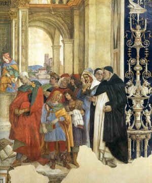Triumph of St Thomas Aquinas over the Heretics Detail