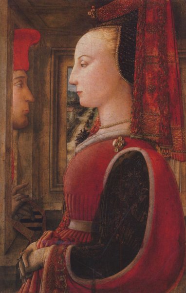 Main Product Photo of Two Figures Painting by Filippino Lippi