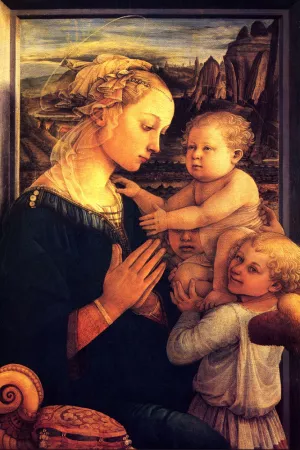 Virgin with Chilrden Oil painting by Filippino Lippi