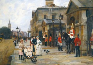 Horse Guards, Whitehall by Filippo Baratti Oil Painting