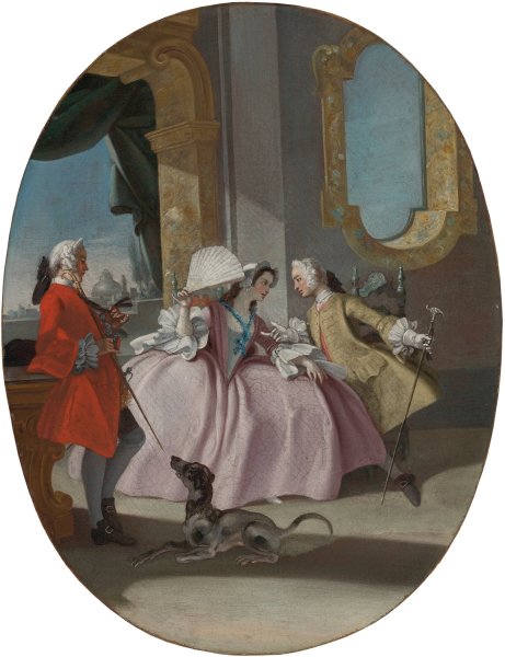 Fetes Galante by Filippo Falciatore - Hand-Painted Oil Painting Reproduction