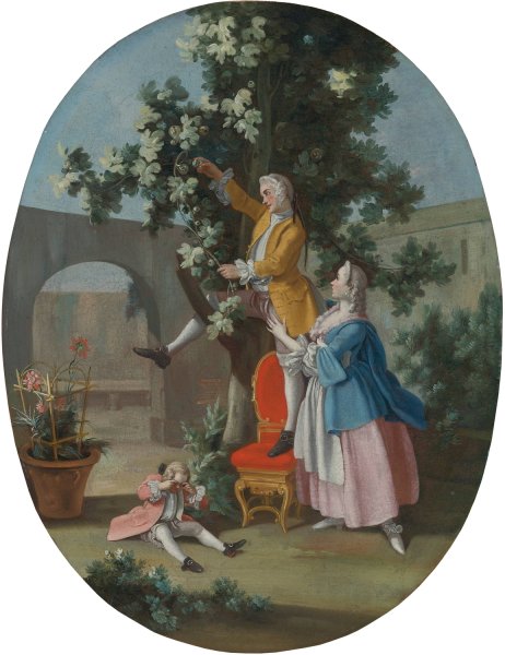 Fetes Galante by Filippo Falciatore - Hand-Painted Oil Painting Reproduction