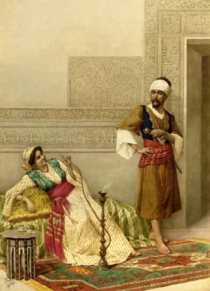 Afternoon Idyll by Filippo Indoni Oil Painting