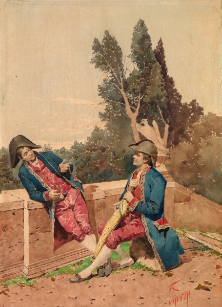 Main Product Photo of Soldiers of the Empire  Painting by Filippo Indoni