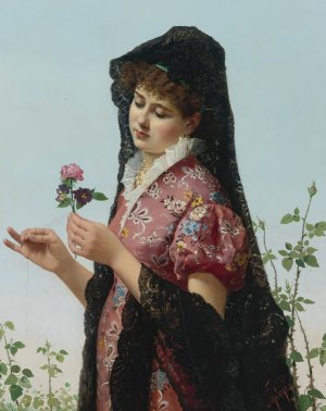 Thoughts Of Love by Filippo Indoni Oil Painting