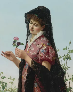 Thoughts Of Love by Filippo Indoni Oil Painting