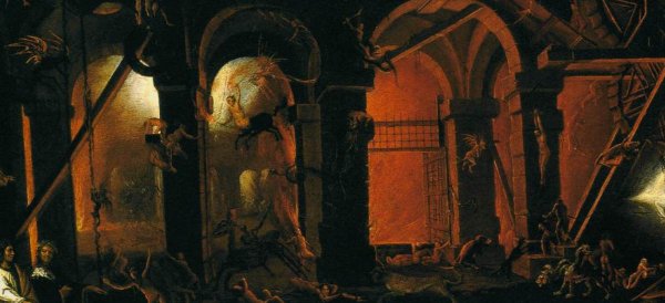 Dante and Virgil in the Underworld by Filippo Napoletano - Hand-Painted Oil Painting Reproduction