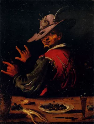 Seller of Snails by Filippo Napoletano - Oil Painting Reproduction