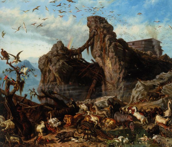 Main Product Photo of After The Flood Painting by Filippo Palizzi