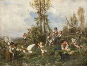 Spring by Filippo Palizzi Oil Painting