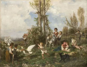 Spring by Filippo Palizzi Oil Painting