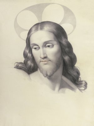 Christ's Head by Filippo Agricola Oil Painting