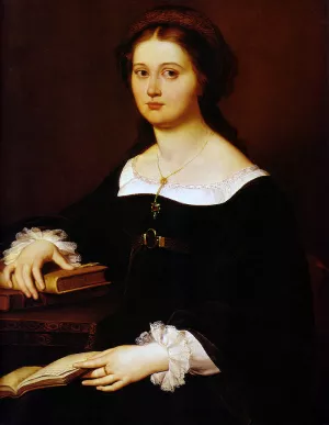 Constance Monti Perticari by Filippo Agricola Oil Painting