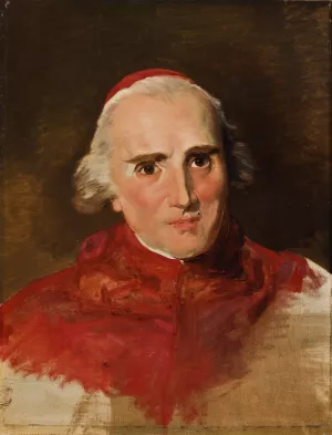 Portrait Of Cardinal Ercole Consalvi Oil painting by Filippo Agricola