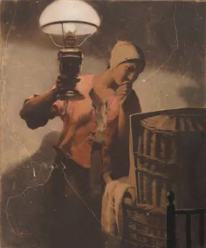Unrest by Firmin Baes Oil Painting