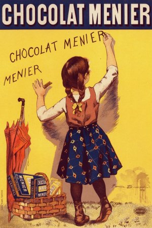 Chocolat Menier by Firmin Bouisset Oil Painting