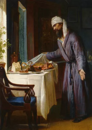 Easter Feast painting by Firs Sergeevich Zhuravlev