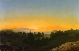 Annisquam Marshes, Near Gloucester, Massachusetts by Fitz Hugh Lane Oil Painting