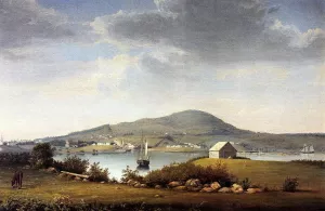 Blue Hill, Maine by Fitz Hugh Lane - Oil Painting Reproduction