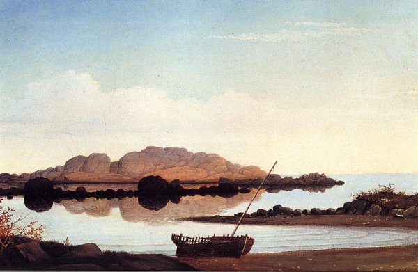 Brace's Rock, Brace's Cove by Fitz Hugh Lane - Hand-Painted Oil Painting Reproduction