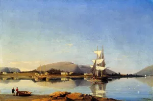 Entrance of Somes Sound from Southwest Harbor by Fitz Hugh Lane - Oil Painting Reproduction