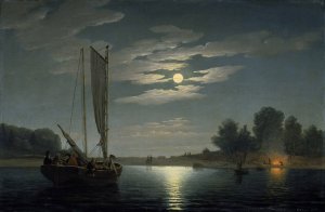 Fishing Party Oil painting by Fitz Hugh Lane