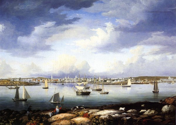 Main Product Photo of Gloucester from Rocky Neck Painting by Fitz Hugh Lane