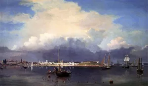 Gloucester Harbor painting by Fitz Hugh Lane