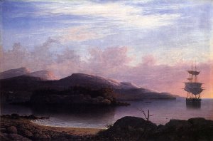 Off Mount Desert by Fitz Hugh Lane Oil Painting