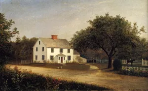 Old Stevens Homestead, Castine painting by Fitz Hugh Lane